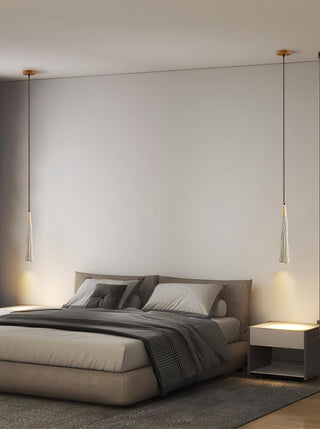 Solara Lampe suspendue en béton plissé
