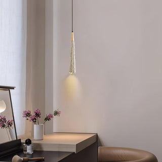 Solara Lampe suspendue en béton plissé