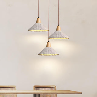 Solara Lampe suspendue en béton plissé