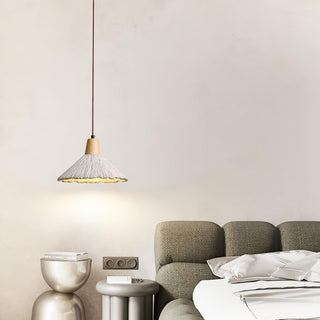 Solara Lampe suspendue en béton plissé