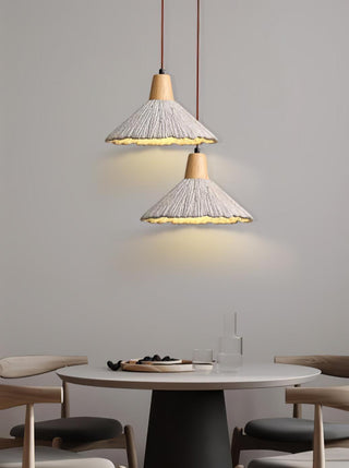 Solara Lampe suspendue en béton plissé