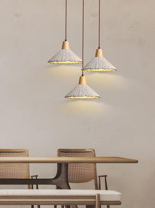 Solara Lampe suspendue en béton plissé