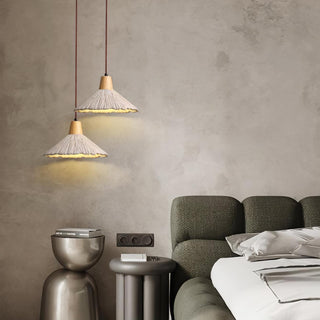 Solara Lampe suspendue en béton plissé