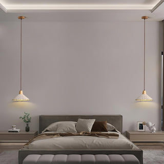 Solara Lampe suspendue en béton plissé