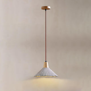 Solara Lampe suspendue en béton plissé