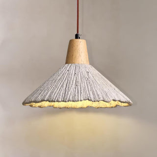Solara Lampe suspendue en béton plissé