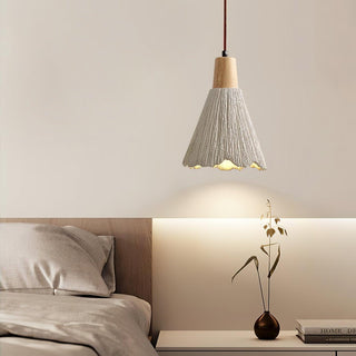 Solara Lampe suspendue en béton plissé