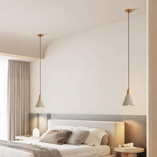 Solara Lampe suspendue en béton plissé