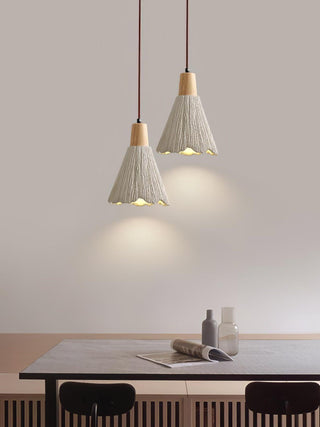 Solara Lampe suspendue en béton plissé