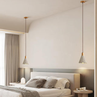 Solara Lampe suspendue en béton plissé