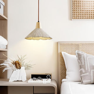 Solara Lampe suspendue en béton plissé