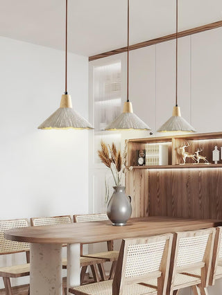 Solara Lampe suspendue en béton plissé