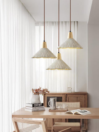 Solara Lampe suspendue en béton plissé
