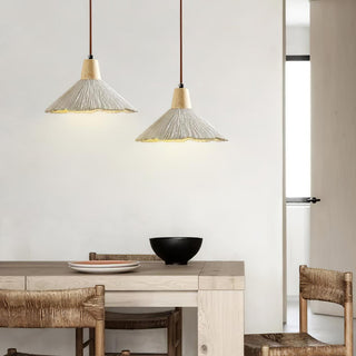 Solara Lampe suspendue en béton plissé
