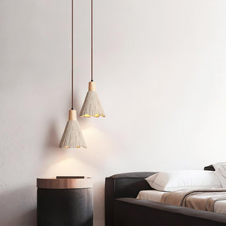 Solara Lampe suspendue en béton plissé