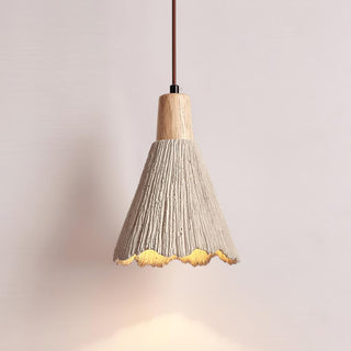 Solara Lampe suspendue en béton plissé