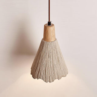 Solara Lampe suspendue en béton plissé