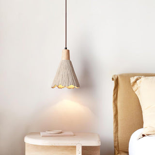 Solara Lampe suspendue en béton plissé