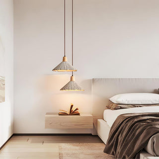 Solara Lampe suspendue en béton plissé