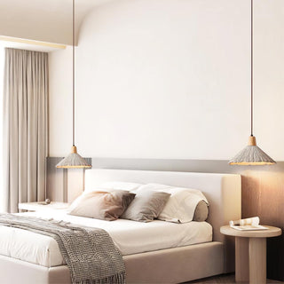Solara Lampe suspendue en béton plissé