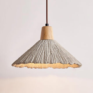 Solara Lampe suspendue en béton plissé