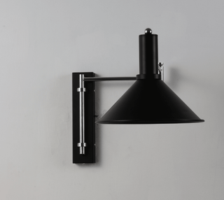 Cone Swing Arm Wall Sconce-Neutral Decor