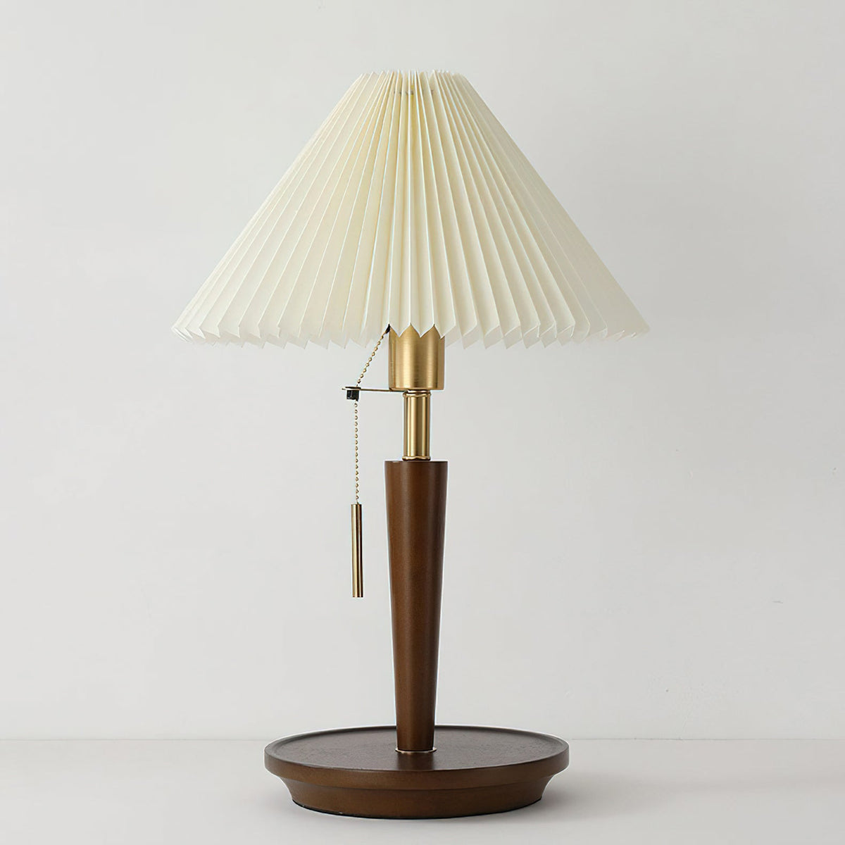 Novace Lampe de Table en Tissu Et Bois