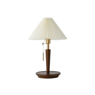 Novace Lampe de Table en Tissu Et Bois