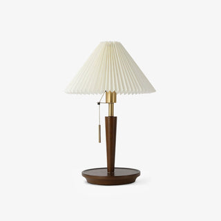 Novace Lampe de Table en Tissu Et Bois