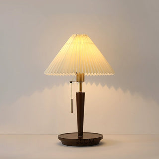 Novace Lampe de Table en Tissu Et Bois