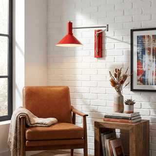 Cone Swing Arm Wall Sconce-Neutral Decor