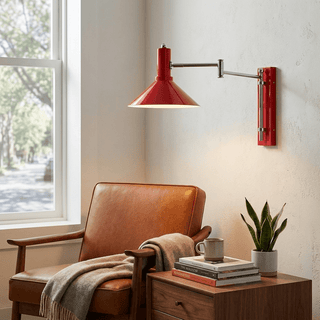 Cone Swing Arm Wall Sconce-Neutral Decor