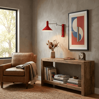 Cone Swing Arm Wall Sconce-Neutral Decor