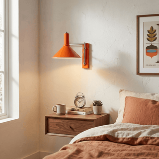 Cone Swing Arm Wall Sconce-Neutral Decor