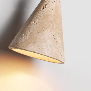 Cone Wood Bead Wall Sconce-Neutral Decor