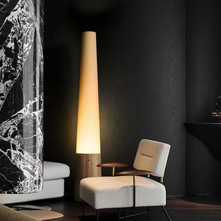 Glow Cone Wooden Floor Lamp-Neutral Decor