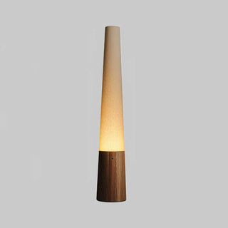 Glow Cone Wooden Floor Lamp-Neutral Decor