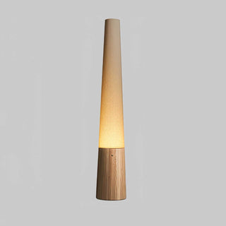 Glow Cone Wooden Floor Lamp-Neutral Decor
