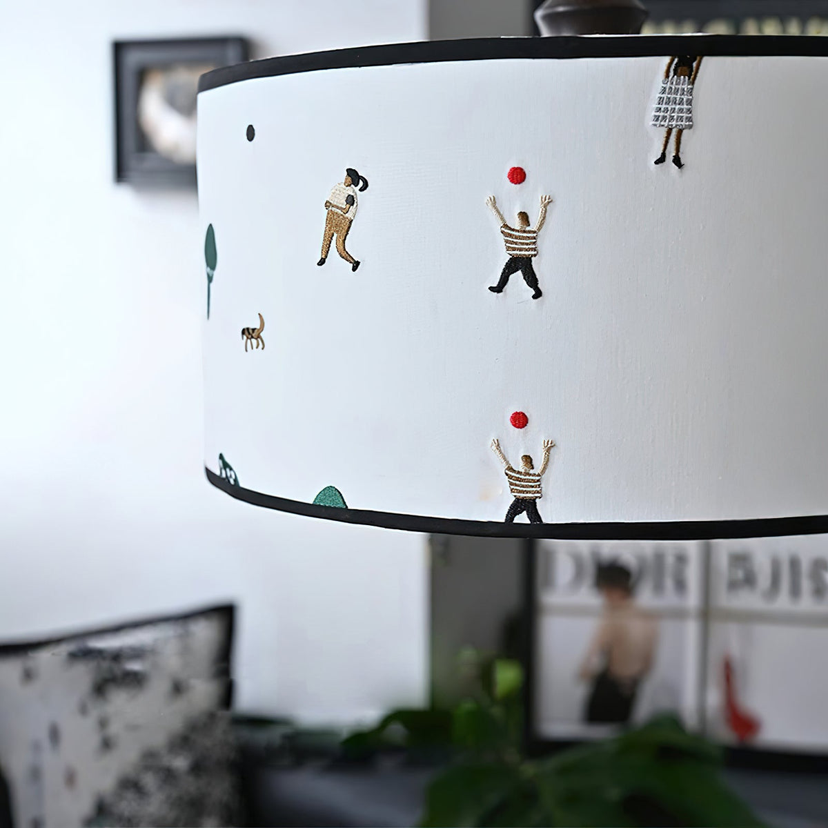 View from below the Congo Pendant Light, showing the diffuser.