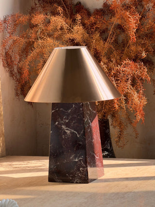Conic Marble Table Lamp-Neutral Decor