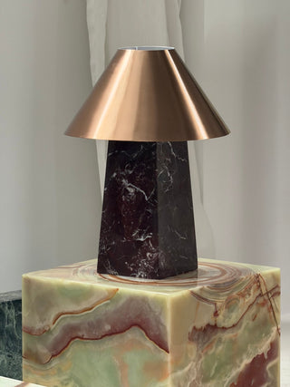 Conic Marble Table Lamp-Neutral Decor
