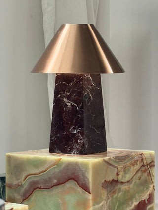 Conic Marble Table Lamp-Neutral Decor