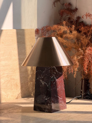 Conic Marble Table Lamp-Neutral Decor