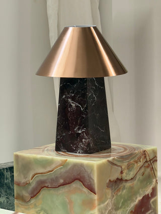 Conic Marble Table Lamp-Neutral Decor