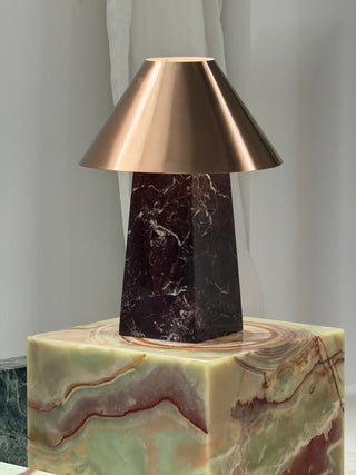 Conic Marble Table Lamp-Neutral Decor