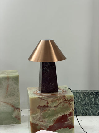 Conic Marble Table Lamp-Neutral Decor