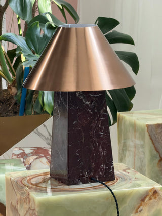 Conic Marble Table Lamp-Neutral Decor