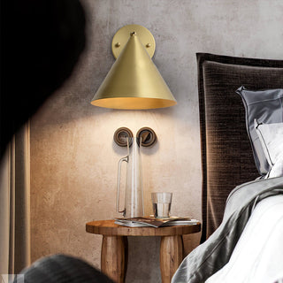 Lustra Lampe Murale Conique en Laiton Minimaliste