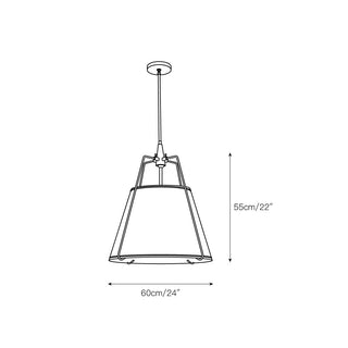 Veshaa Suspension Tissu Industrielle Vintage Tambour