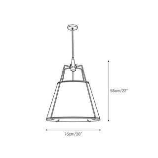 Veshaa Suspension Tissu Industrielle Vintage Tambour